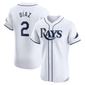 Tampa Bay Rays #2 Yandy Diaz White Jereymy Home Elite Player Jersey