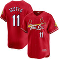St. Louis Cardinals #11 Victor Scott II Red Jereymy City Connect Limited Stitched Jersey