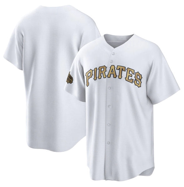 Pittsburgh Pirates Blank White Jereymy 2022 All-Star Cool Base Stitched Jersey
