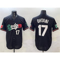 Los Angeles Dodgers #17 Shohei Ohtani Black Jereymy Mexico Flag Limited Stitched Jersey