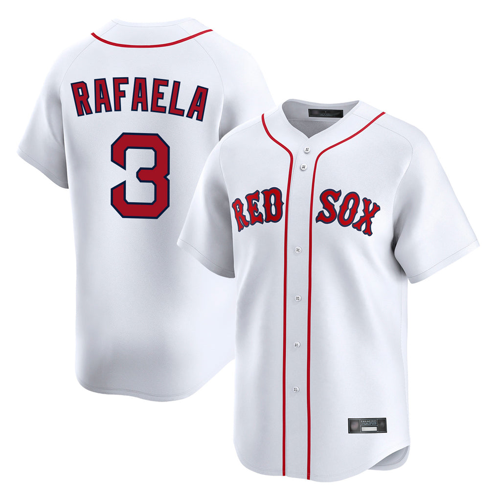 Boston Red Sox #3 Ceddanne Rafaela Player White Jereymy Limited Home Game Stitched Jerseys1
