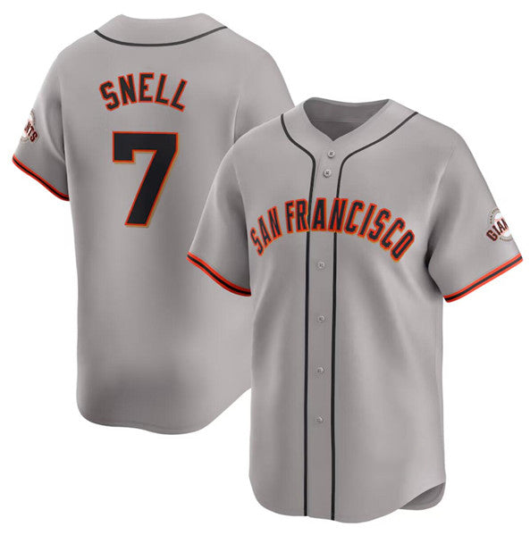 San Francisco Giants #7 Blake Snell Gray Jereymy Away Limited Stitched Jersey