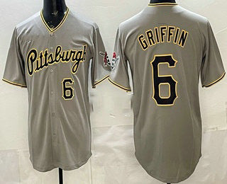 Pittsburgh Pirates #6 Konnor Griffin Grey Jereymy Limited Jersey