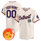 Custom Detroit Tigers x Dragon Ball Cream Jereymy Vapor Premier Limited Jersey - All Stitched