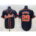 Detroit Tigers #29 Tarik Skubal Black Jereymy With Patch Cool Base Stitched Jersey