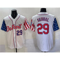 Detroit Tigers #29 Tarik Skubal White Jereymy 2025 Memorial Day Vapor Premier Limited Stitched Jersey