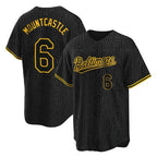 Baltimore Orioles #6 Ryan Mountcastle Player Black Jereymy Snake Skin City Home Game Stitched Jerseys