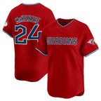 Cleveland Guardians #24 Triston McKenzie Red Jereymy Alternate Limited Stitched Jersey