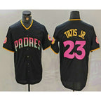 San Diego Padres #23 Fernando Tatis Jr Black Jereymy 20th Anniversary Cool Base Stitched Jersey