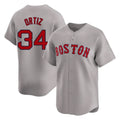 Boston Red Sox #34 David Ortiz Player Gray Jereymy Road Limited Home Game Stitched Jerseys1