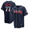 Atlanta Braves #77 Joe Jimenez Player Navy Jereymy USA 250 Fourth Of July Limited Home Game Stitched Jerseys