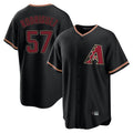Arizona Diamondbacks #57 Eduardo Rodriguez Player Black Jereymy Limited Home Stitched Jerseys