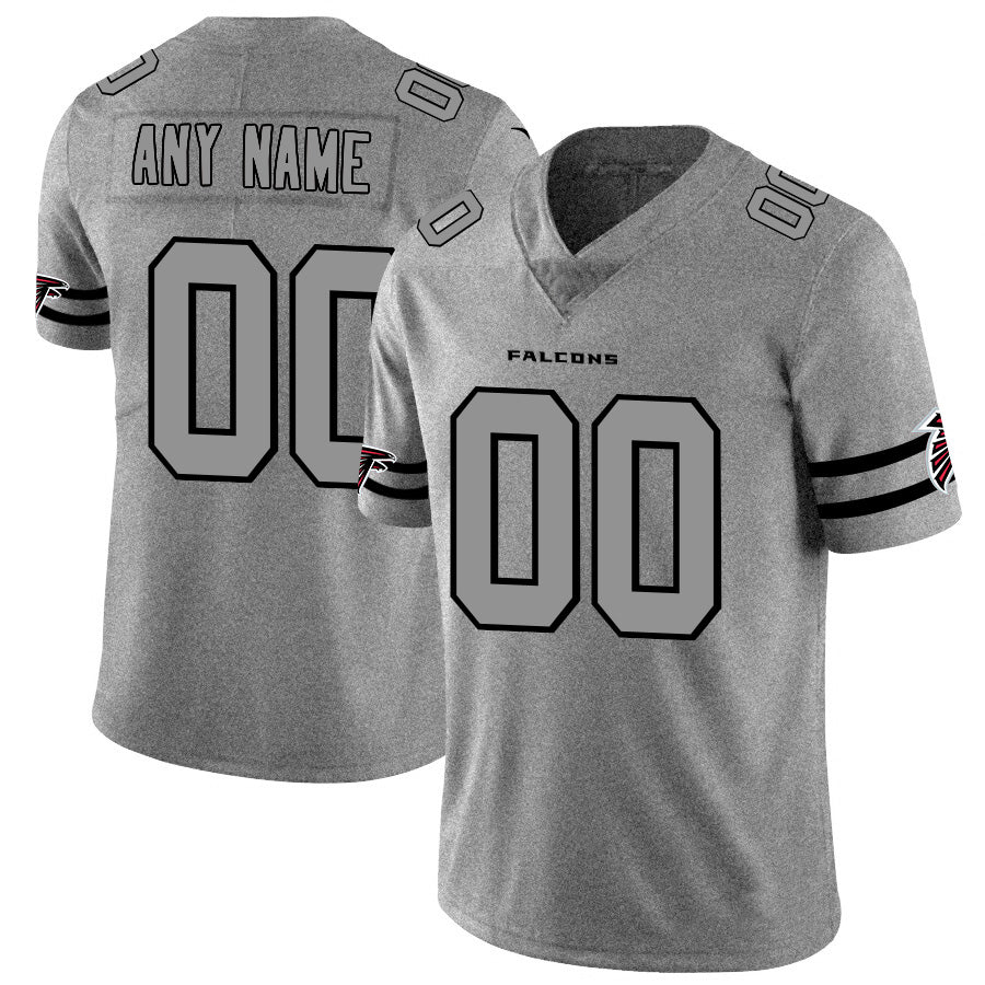 Custom A.Falcons 2019 Gray Gridiron Gray Jereymy Vapor Untouchable Limited Jersey