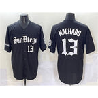 San Diego Padres #13 Manny Machado Black Jereymy Gothic Edition Vapor Limited Stitched Jersey
