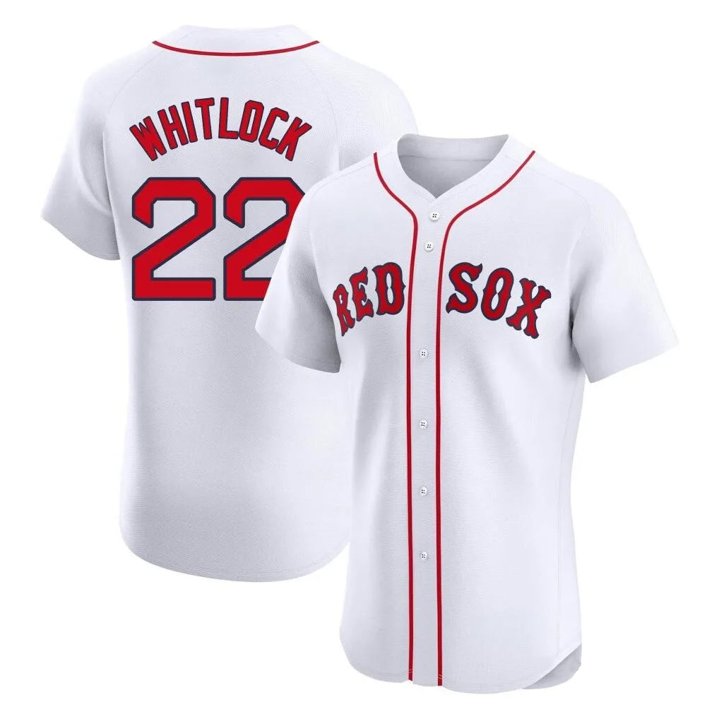 Boston Red Sox #22 Garrett Whitlock Player White Jereymy Limited Elite Home Game Stitched Jerseys1