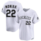 Colorado Rockies #22 Mickey Moniak White Jereymy Home Limited Stitched Jersey