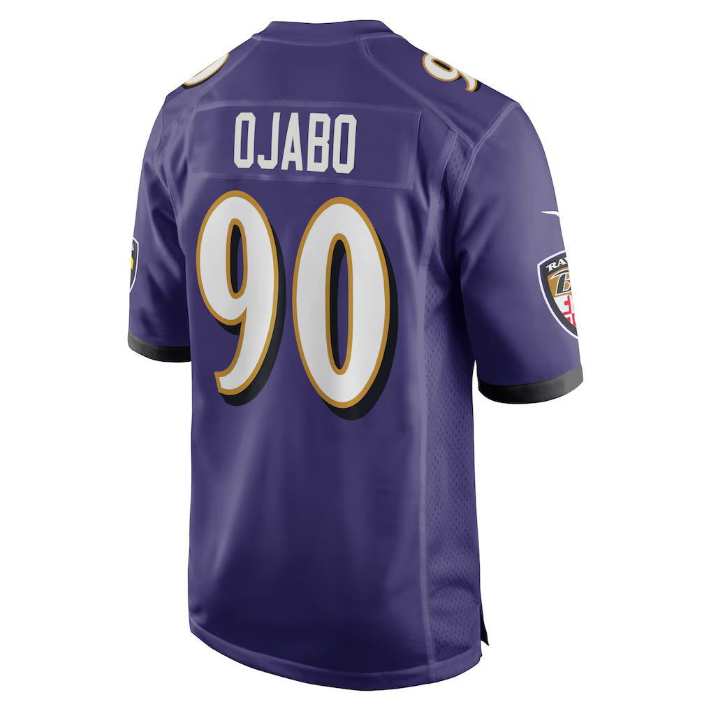 B.Ravens #90 David Ojabo Purple Jereymy Player Game Jersey
