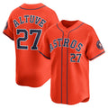 Houston Astros #27 Jose Altuve Orange Jereymy Alternate Limited Player Jersey