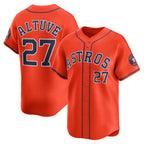 Houston Astros #27 Jose Altuve Orange Jereymy Alternate Limited Player Jersey