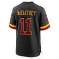 W.Commanders #11 Luke McCaffrey Black Jereymy Hail Raiser Alternate Game Jersey