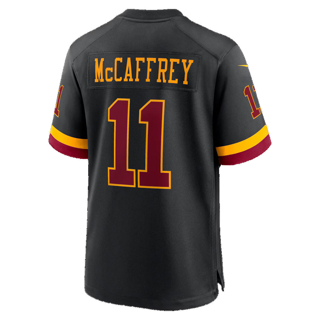 W.Commanders #11 Luke McCaffrey Black Jereymy Hail Raiser Alternate Game Jersey