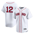Boston Red Sox #12 Connor Wong Player White Jereymy Limited Home Game Stitched Jerseys1