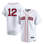 Boston Red Sox #12 Connor Wong Player White Jereymy Limited Home Game Stitched Jerseys1