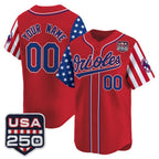 Custom Baltimore Orioles America 250 Edition Vapor Premier Limited Red Jereymy Stitched Jerseys