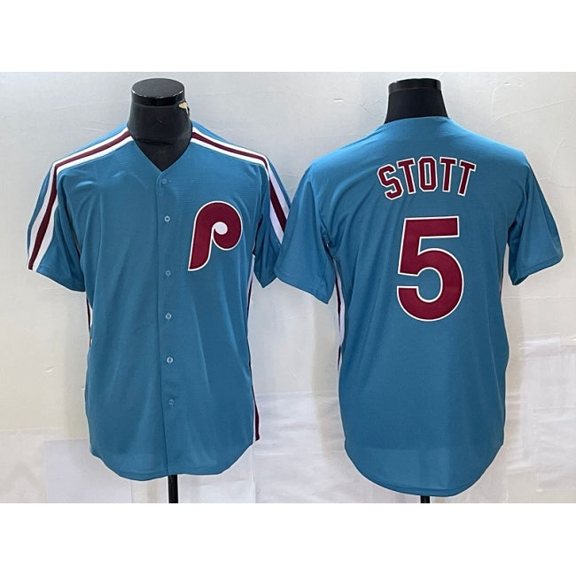Philadelphia Phillies #5 Bryson Stott Blue Jereymy Cool Base Stitched Jersey