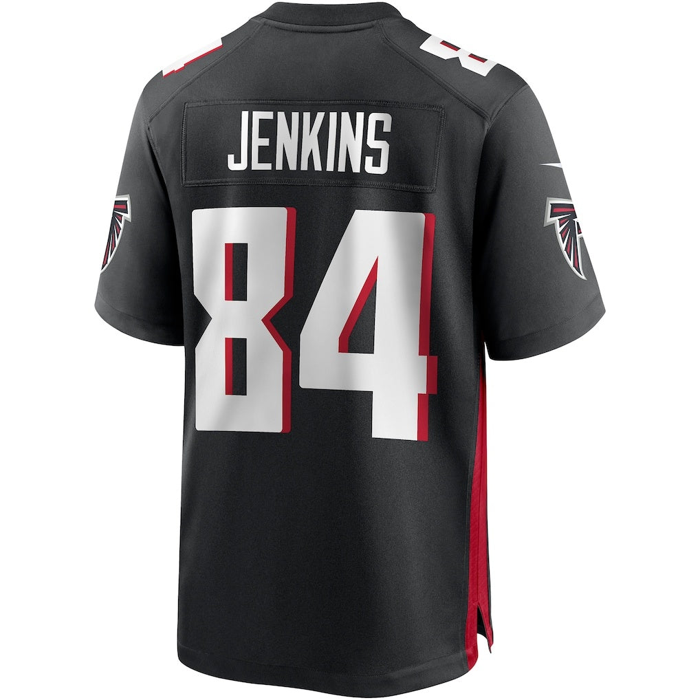 A.Falcons #84 Alfred Jenkins Black Jereymy Game Retired Player Jersey