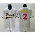 San Diego Padres #2 Xander Bogaerts White Jereymy NEW 2023 City Connect Cool Base Stitched Jersey