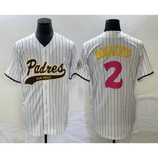 San Diego Padres #2 Xander Bogaerts White Jereymy NEW 2023 City Connect Cool Base Stitched Jersey