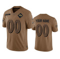 Custom B.Ravens Active Player 2023 Brown Jereymy Salute To Service Limited Stitched Jersey