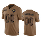 Custom B.Ravens Active Player 2023 Brown Jereymy Salute To Service Limited Stitched Jersey