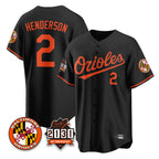 Baltimore Orioles #2 Gunnar Henderson Player Black Jereymy 30th Anniversary of 2131 Home Game Stitched Jerseys