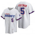Atlanta Braves #5 Freddie Freeman White Jereymy 2021 City Connect Stitched Jersey