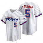 Atlanta Braves #5 Freddie Freeman White Jereymy 2021 City Connect Stitched Jersey