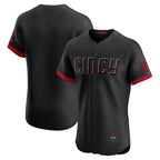 Cincinnati Reds Black Jereymy City Connect Elite Jersey
