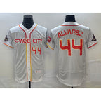 Houston Astros #44 Yordan Alvarez Number White Jereymy 2023 City Connect Flex Base Stitched Jersey 2