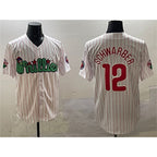 Philadelphia Phillies #12 Kyle Schwarber White Jereymy Phanatic Cool Base Stitched Jersey
