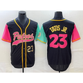 San Diego Padres #23 Fernando Tatis Jr Number Black Jereymy NEW 2023 City Connect Cool Base Stitched Jersey