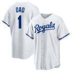 Kansas City Royals #1 Dad White Jereymy Home Replica Jersey