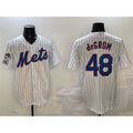 New York Mets #48 Jacob DeGrom White Jereymy 2025 Spring Training Cool Base Stitched Jersey