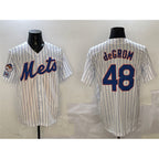 New York Mets #48 Jacob DeGrom White Jereymy 2025 Spring Training Cool Base Stitched Jersey