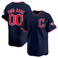 Custom Cleveland Guardians Active Player Navy Jereymy 2025 Alternate Limited Stitched Jersey