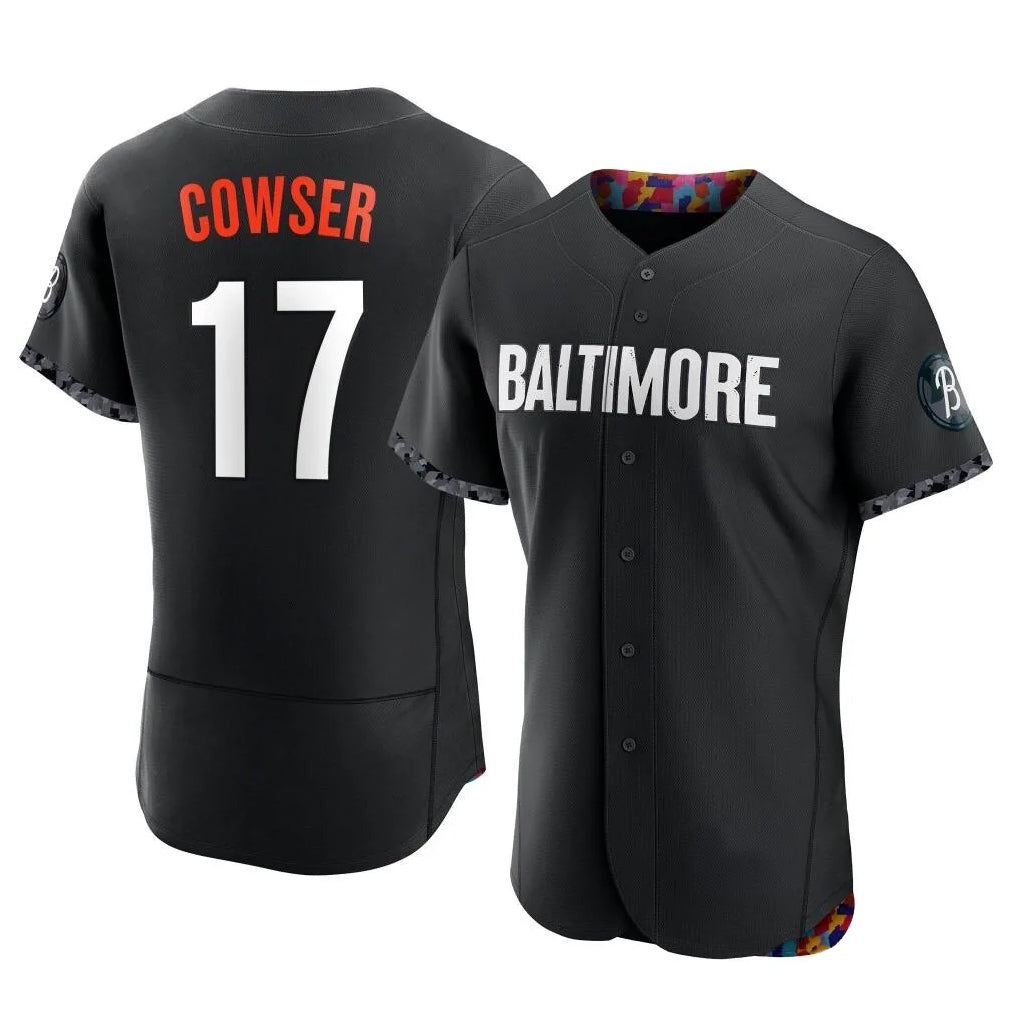 Baltimore Orioles #17 Colton Cowser Player Black Jereymy City Connect Limited Elite Home Game Stitched Jerseys