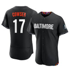 Baltimore Orioles #17 Colton Cowser Player Black Jereymy City Connect Limited Elite Home Game Stitched Jerseys