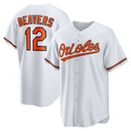 Baltimore Orioles #12 Dylan Beavers White Jereymy Home Replica Jersey