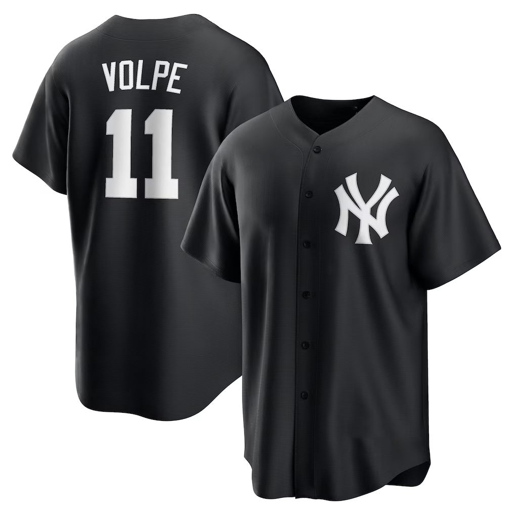 New York Yankees #11 Anthony Volpe Black Jereymy Fashion Replica Player Jersey