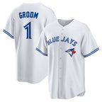 Toronto Blue Jays #1 Groom White Jereymy Home Replica Jersey